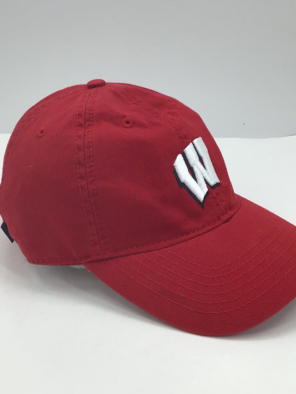 Embroidered Block W Wisconsin Badgers Cotton Twill Legacy Red Cap Adjustable
